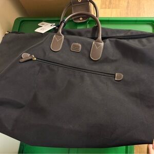 NWT Brics Sienna Large Holdall Duffel Bag Black